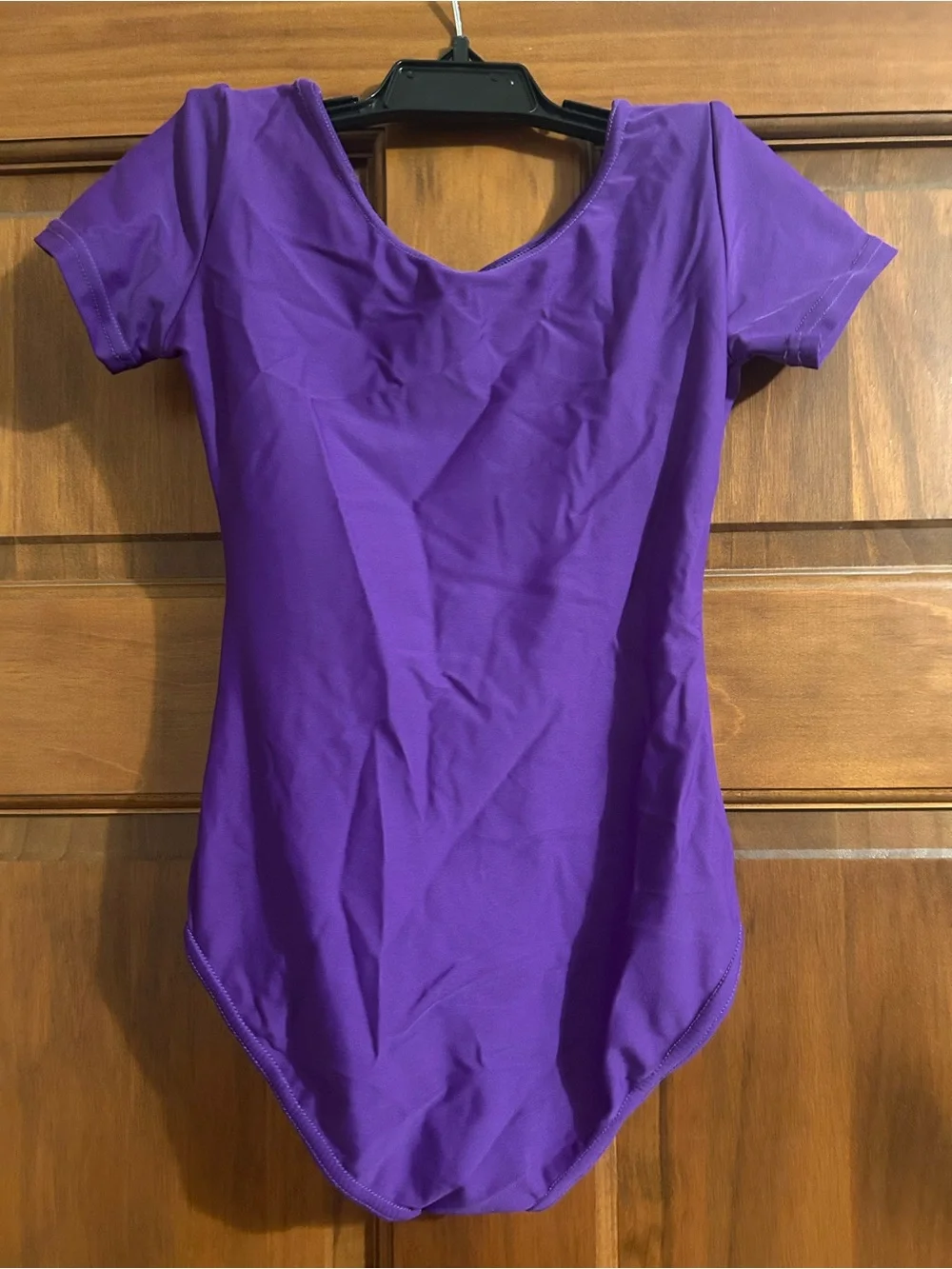 Girls Short-Sleeve Purple Dance Leotard